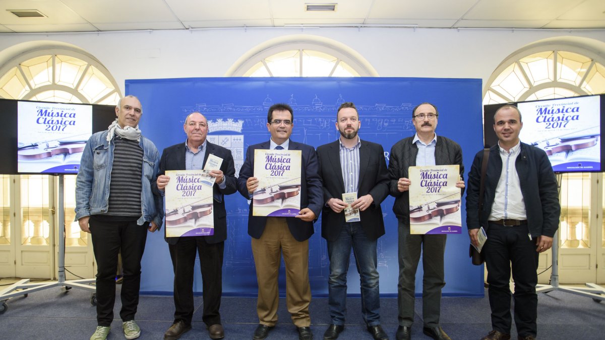 Presentación ayer del Circuito Provincial de Música Clásica de la Diputación.