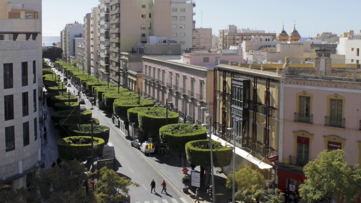 Vista aérea del Paseo de Almería
