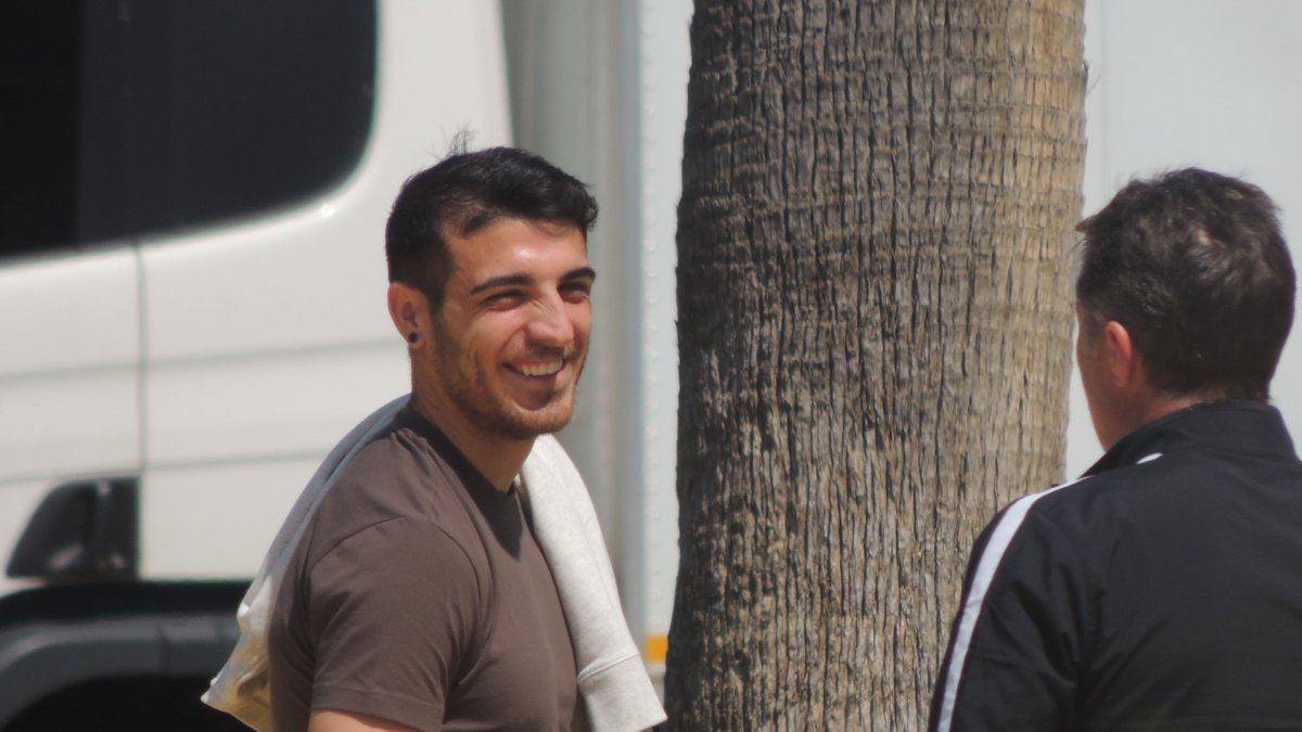 Fran Vélez con Ángel Férez.
