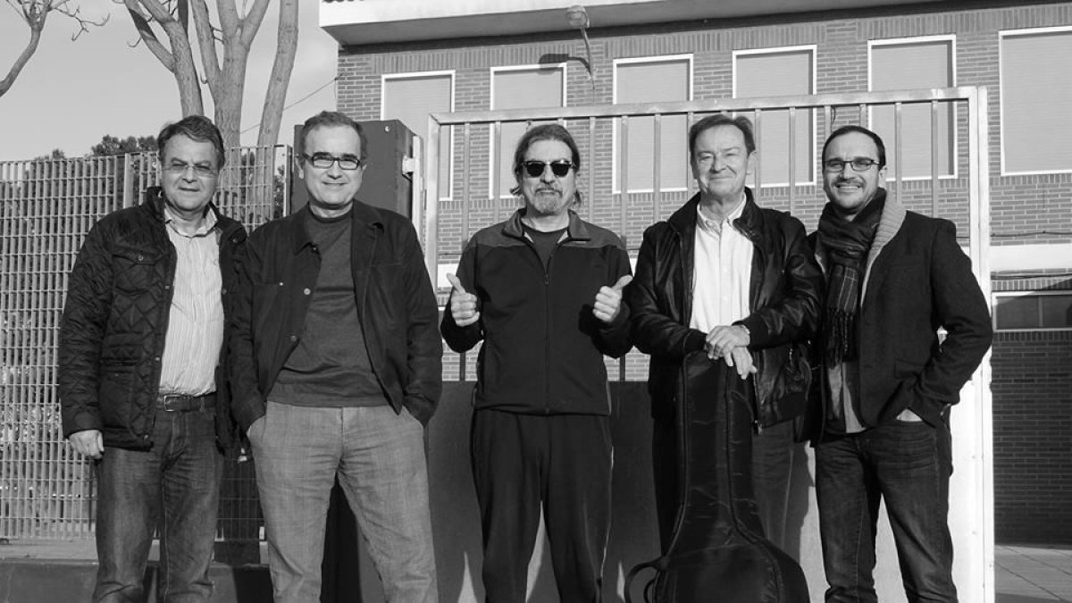 El grupo: Pepe Soto, Moisés Ruiz, Andrés Ruiz, Rodolfo Miranda y Jorge Ruiz (Foto: R. Miranda).