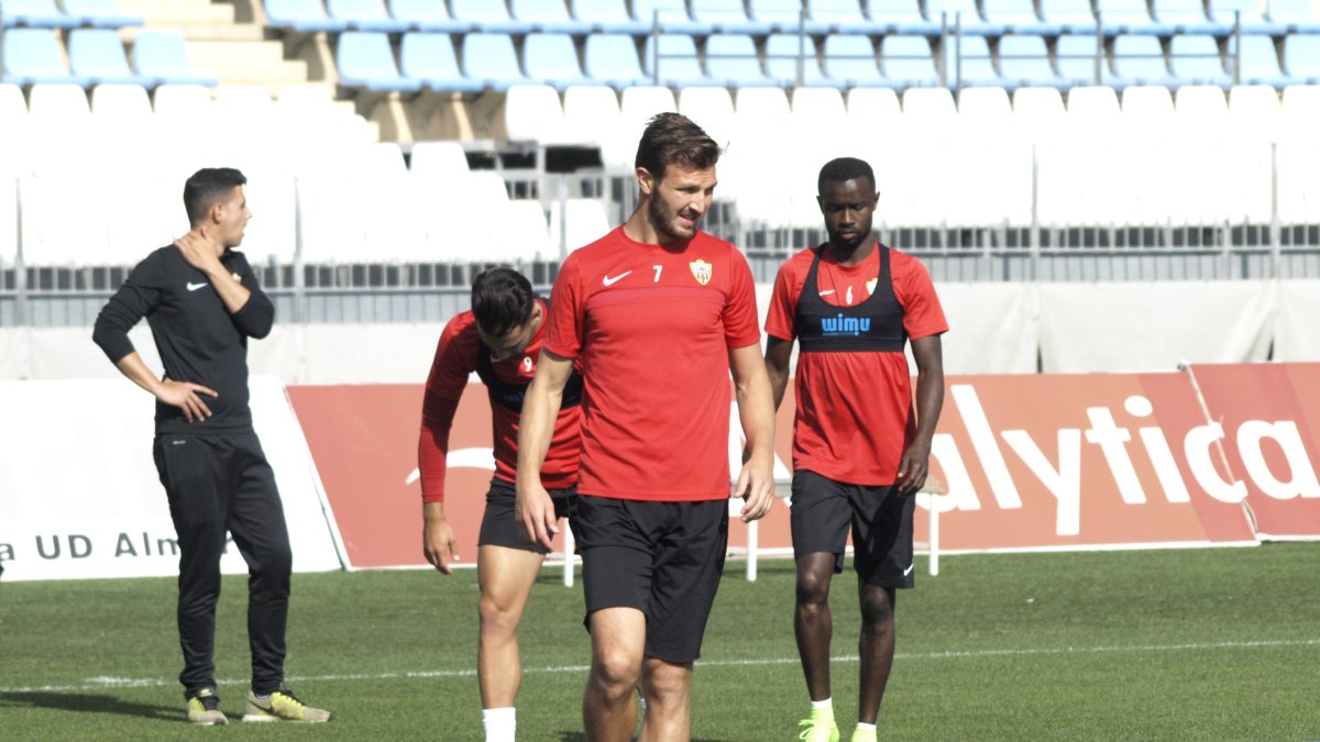 Motta en el entrenamiento de este miércoles.