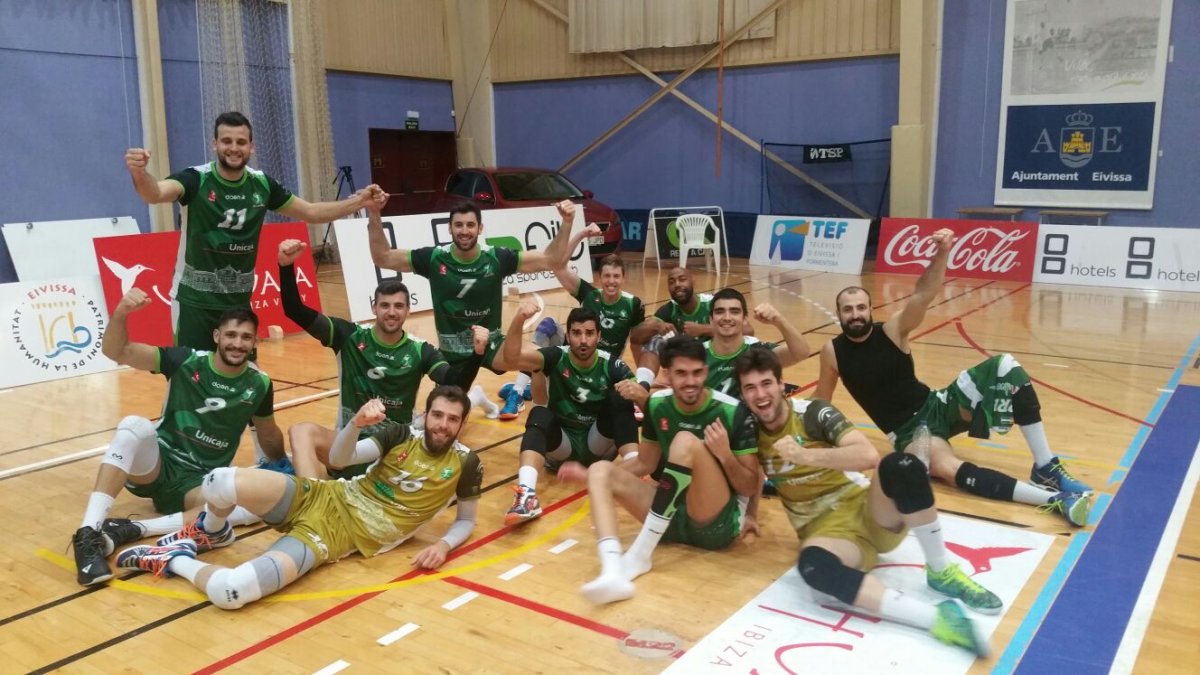 Celebrando el pase a la final.