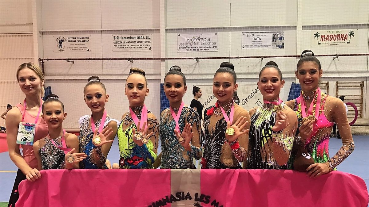Gimnastas ejidenses en Calpe.
