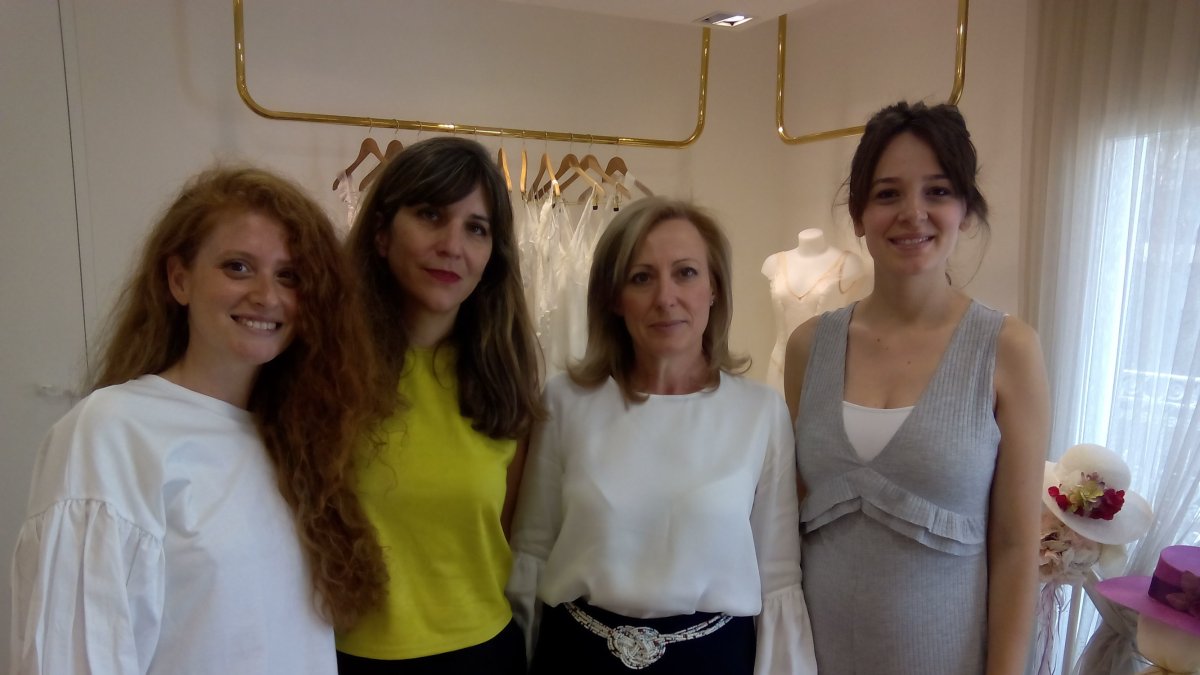 Las diseñadoras Elisabet Rivera (Francisca Amores), Clara Rosón, Charo Villanueva y Victorias Salas.