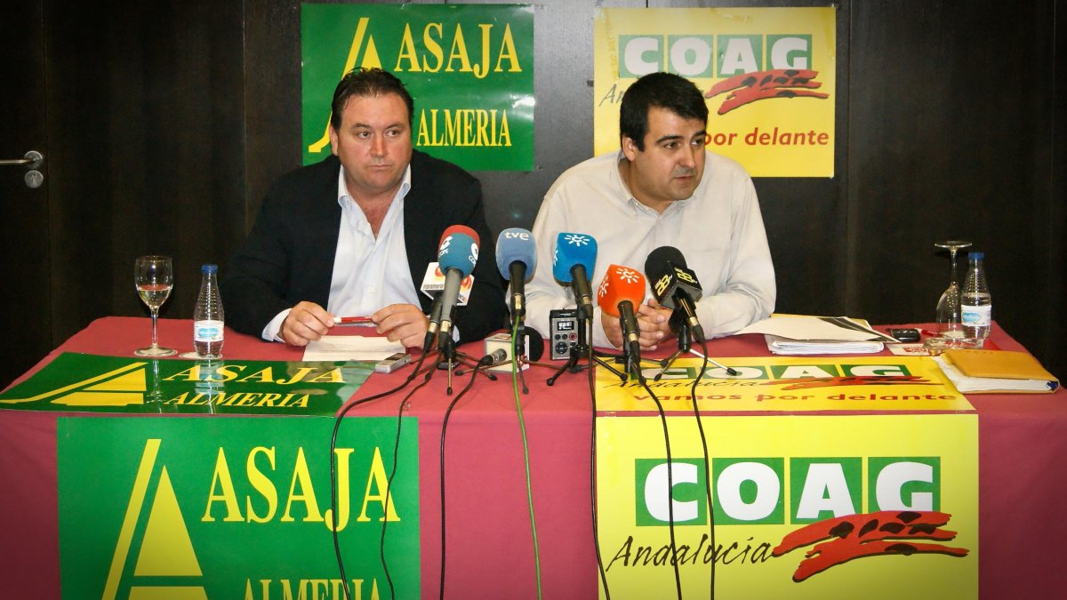 Paco Vargas (Asaja) y Andrés Góngora (Coag)