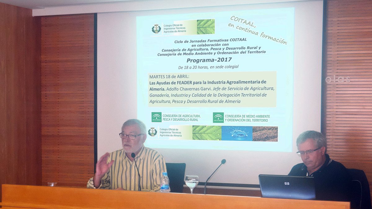 Imagen de la jornada organizada por el Colegio Oficial de Ingenieros Técnicos Agrícolas.