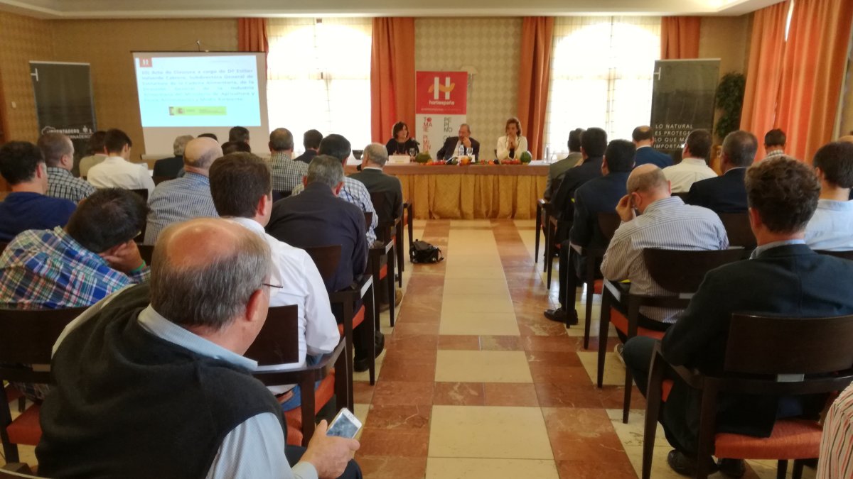 Imagen del acto de presentación de la campaña que llevará a cabo Hortiespaña.
