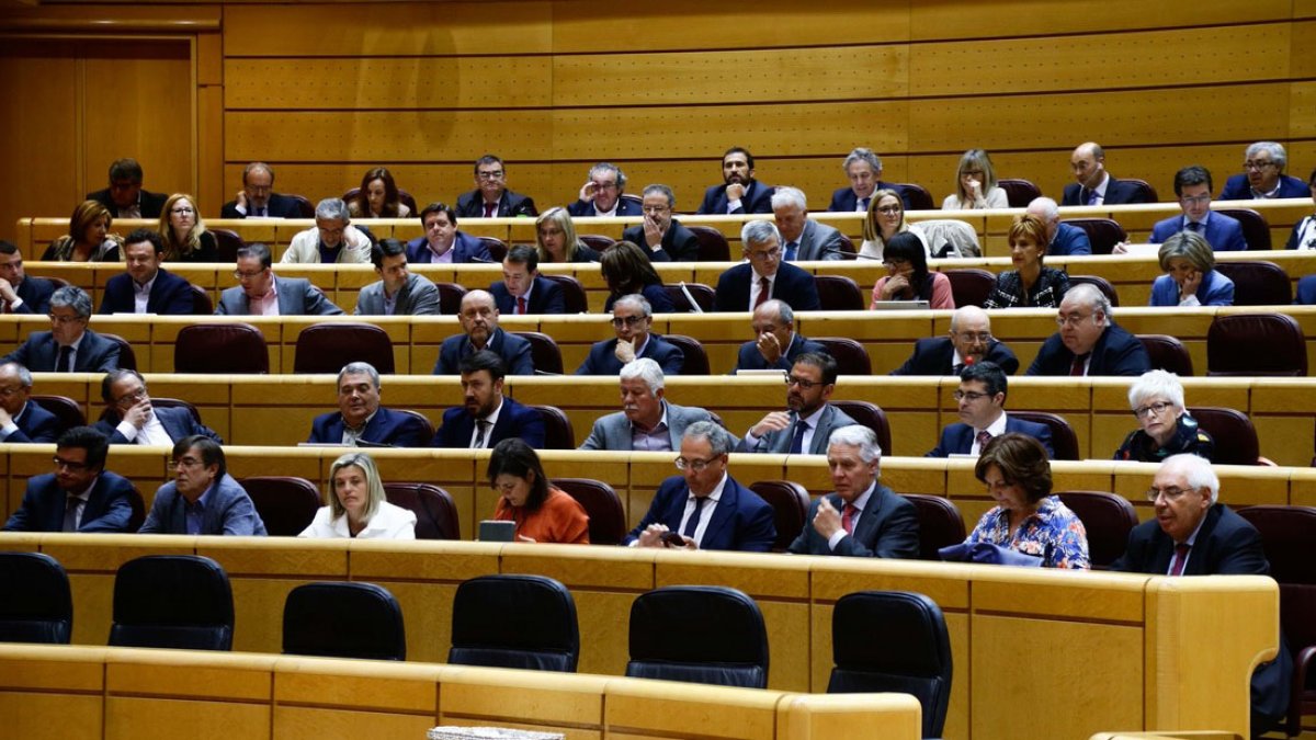 Pleno del Senado, ayer.