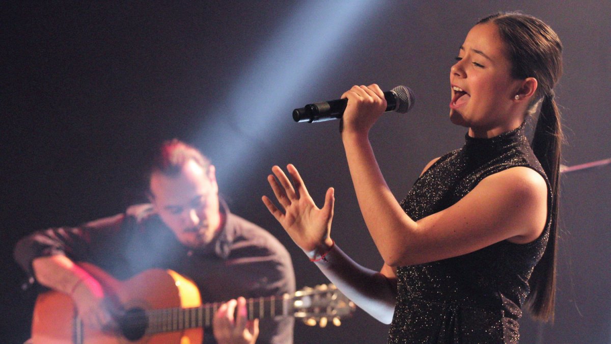 Mar Hernández, durante su actuación del pasado domingo en el Cervantes. (Foto: Jesús Amat)