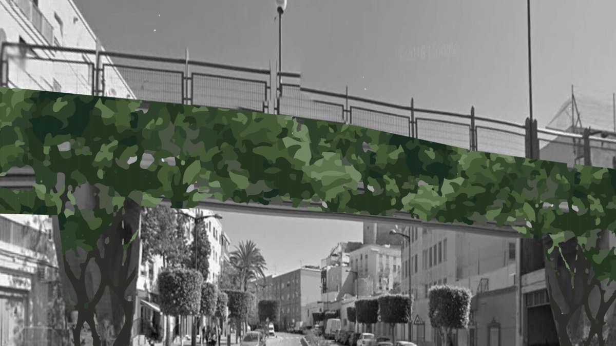 Diseño exterior de la pasarela de Pescadería