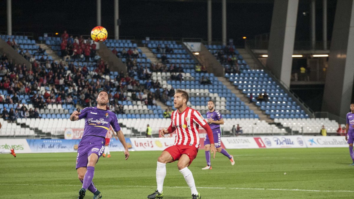 Morcillo en el Almería-Valladolid de la pasada Liga.