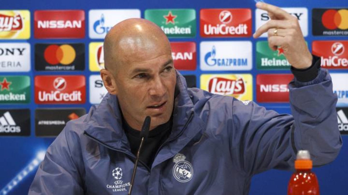 Zidane habló claro en la previa del derby de Champions.