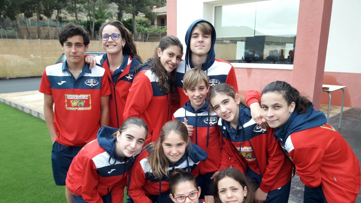 El equipo abderitano tras el torneo.