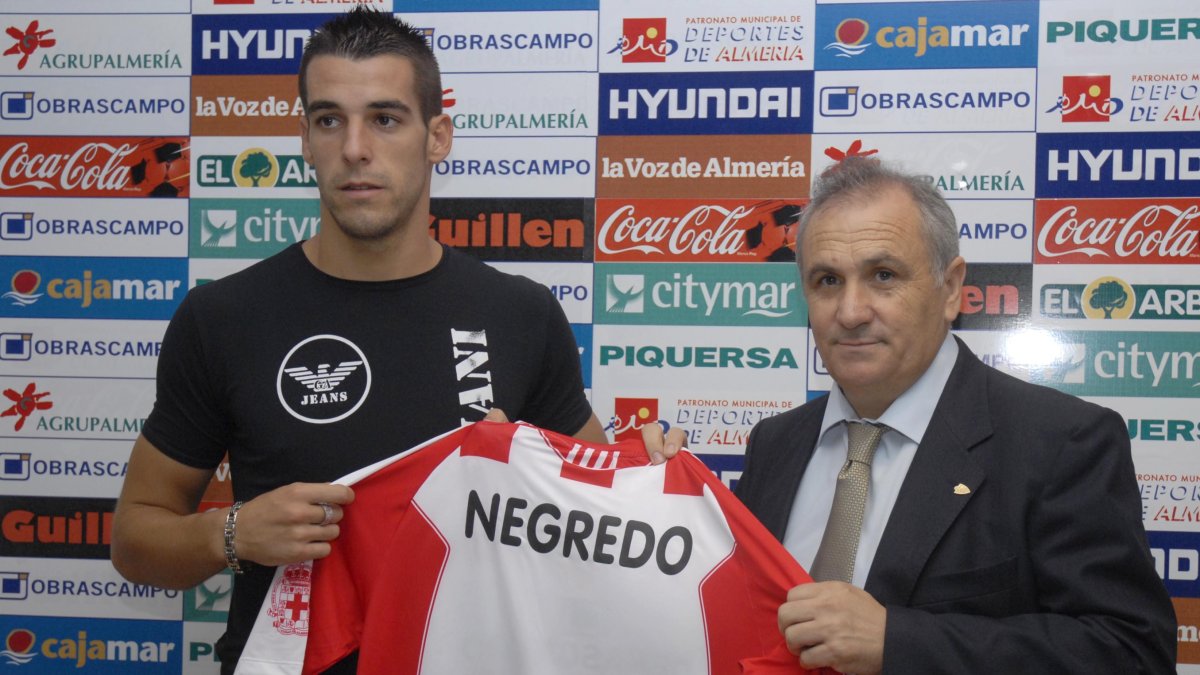 El día que Alfonso García presentó a Negredo para Primera.