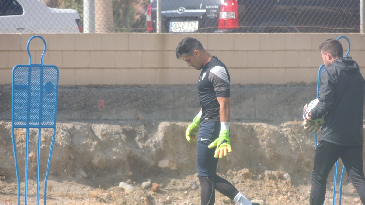 Gianfranco, en el entrenamiento del lunes 1 de mayo.