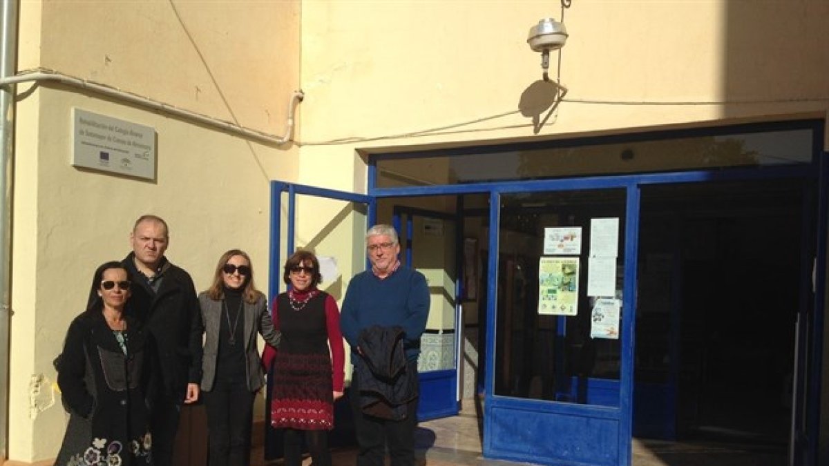 El alcalde en el colegio Álvarez de Sotomayor.