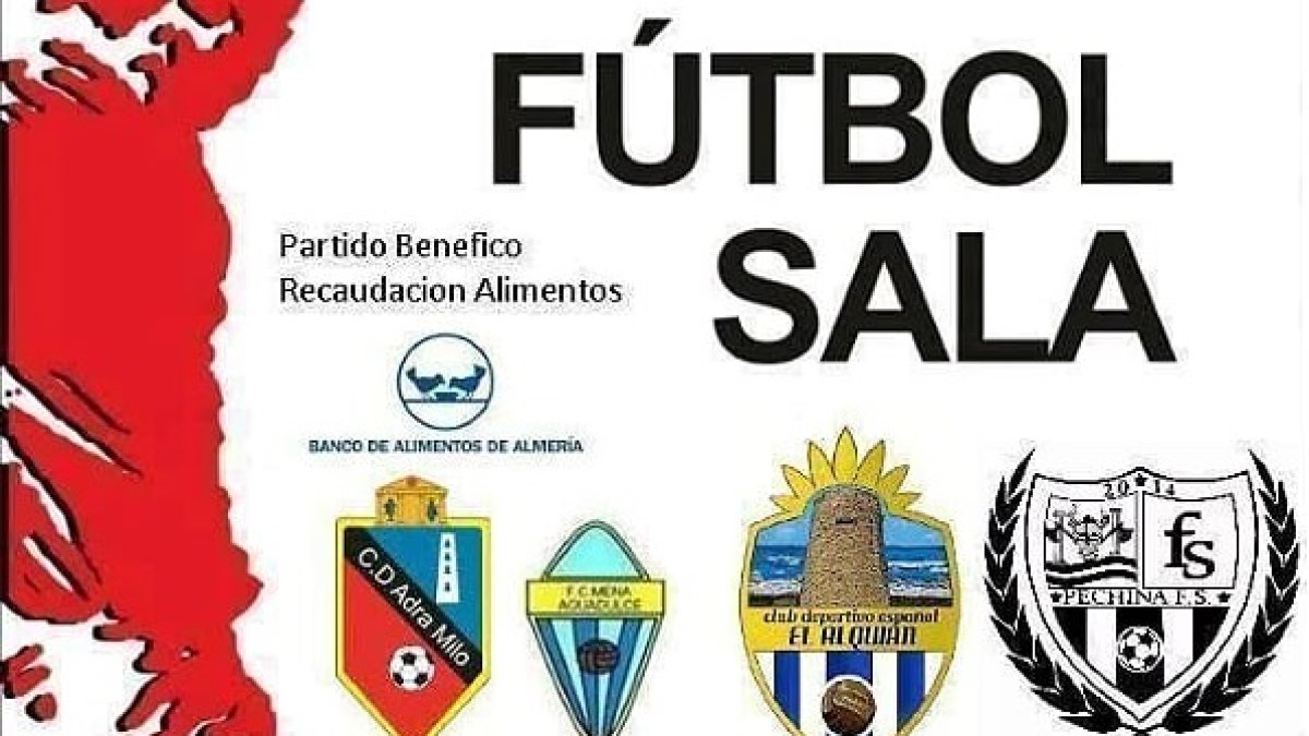 Cartel del torneo benéfico.