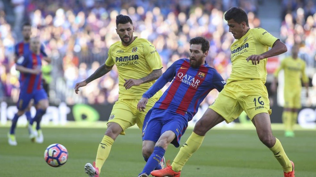 Messi tuvo un papel destacado en la victoria ante el Villarreal.