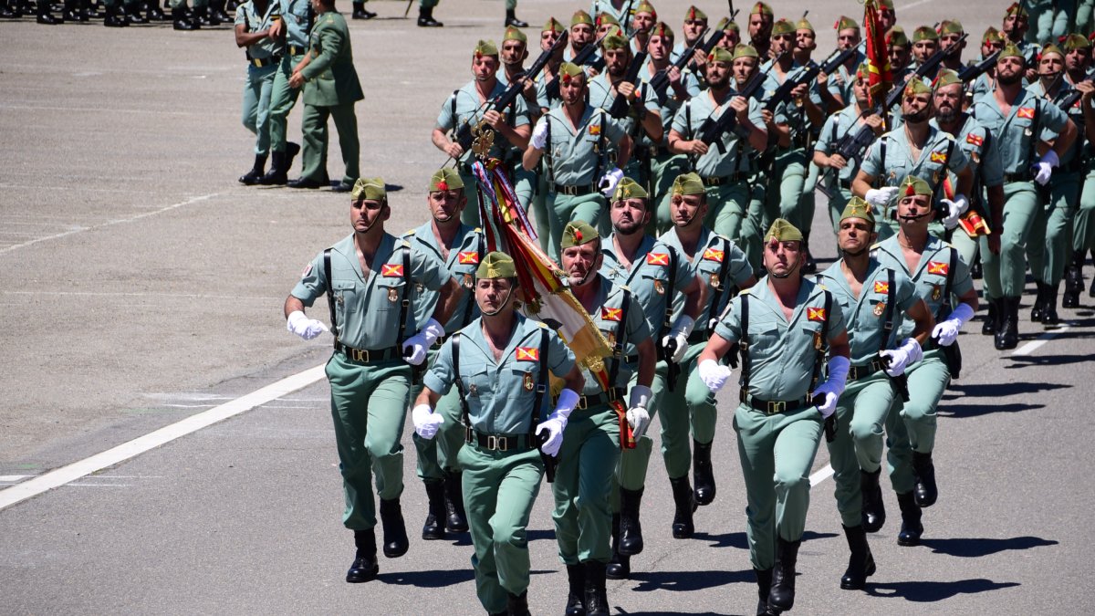 Desfile durante el acto del pasado sábado