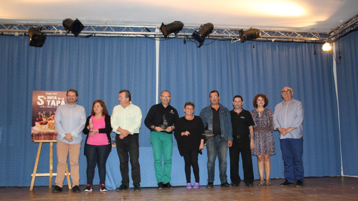Entrega de premios a las mejores tapas de la ruta.