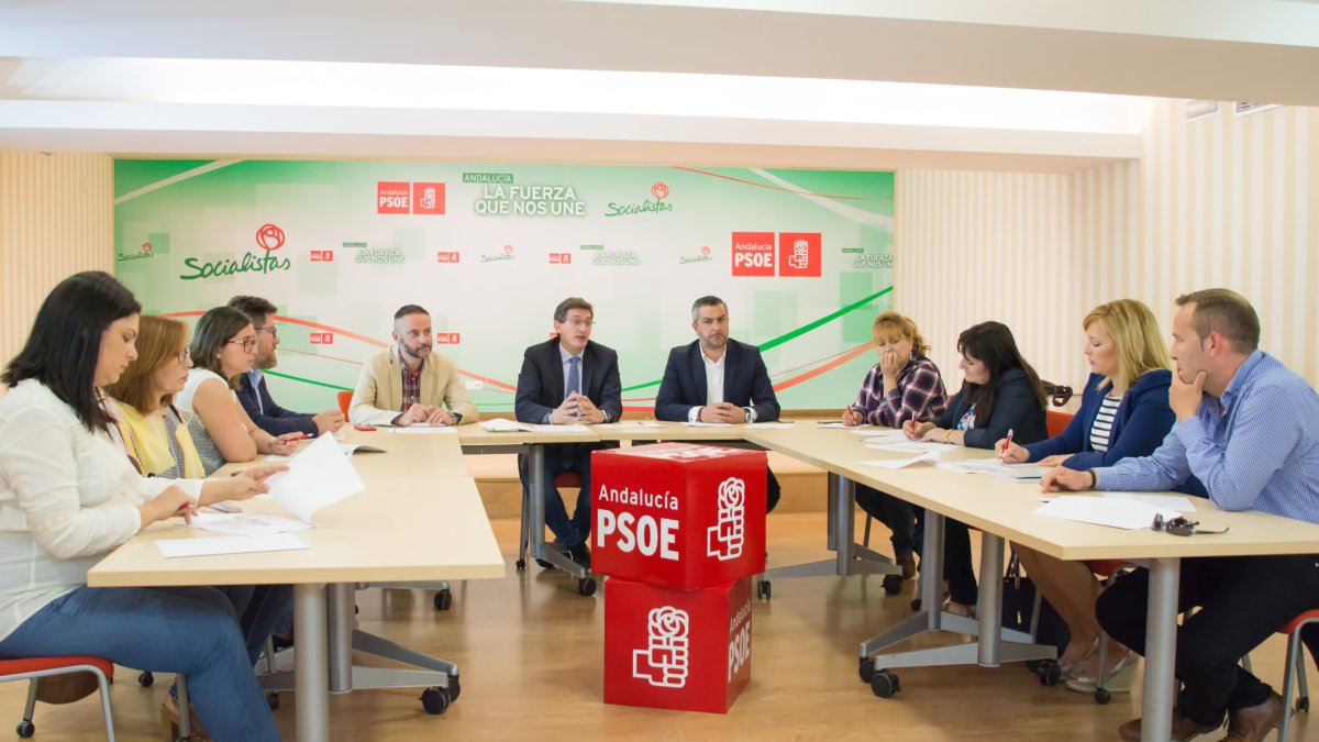 Reunión del PSOE para valorar la línea eléctrica Vera-Granada