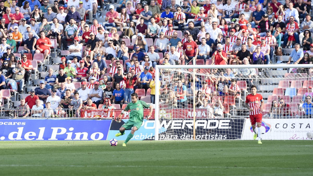 Casto en el partido contra el Valladolid.