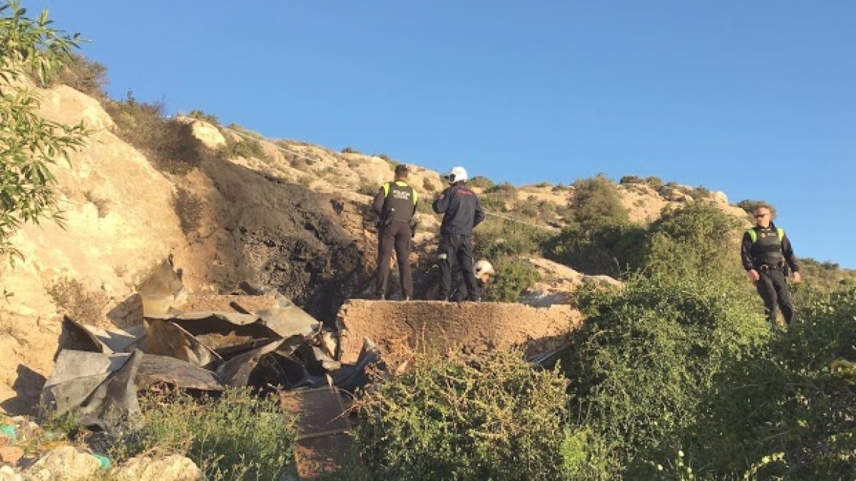 Imagen tomada tras la tragedia.