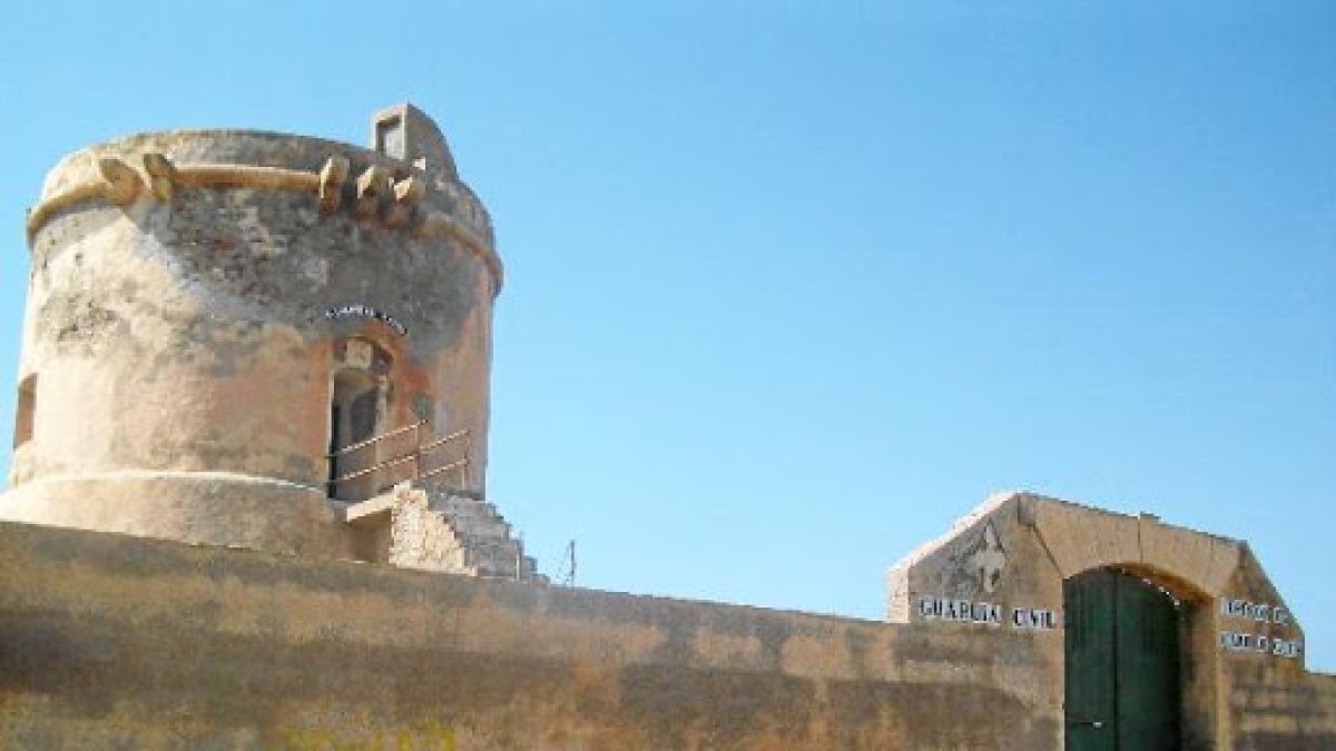 Torreón de San Miguel, en Cabo de Gata.