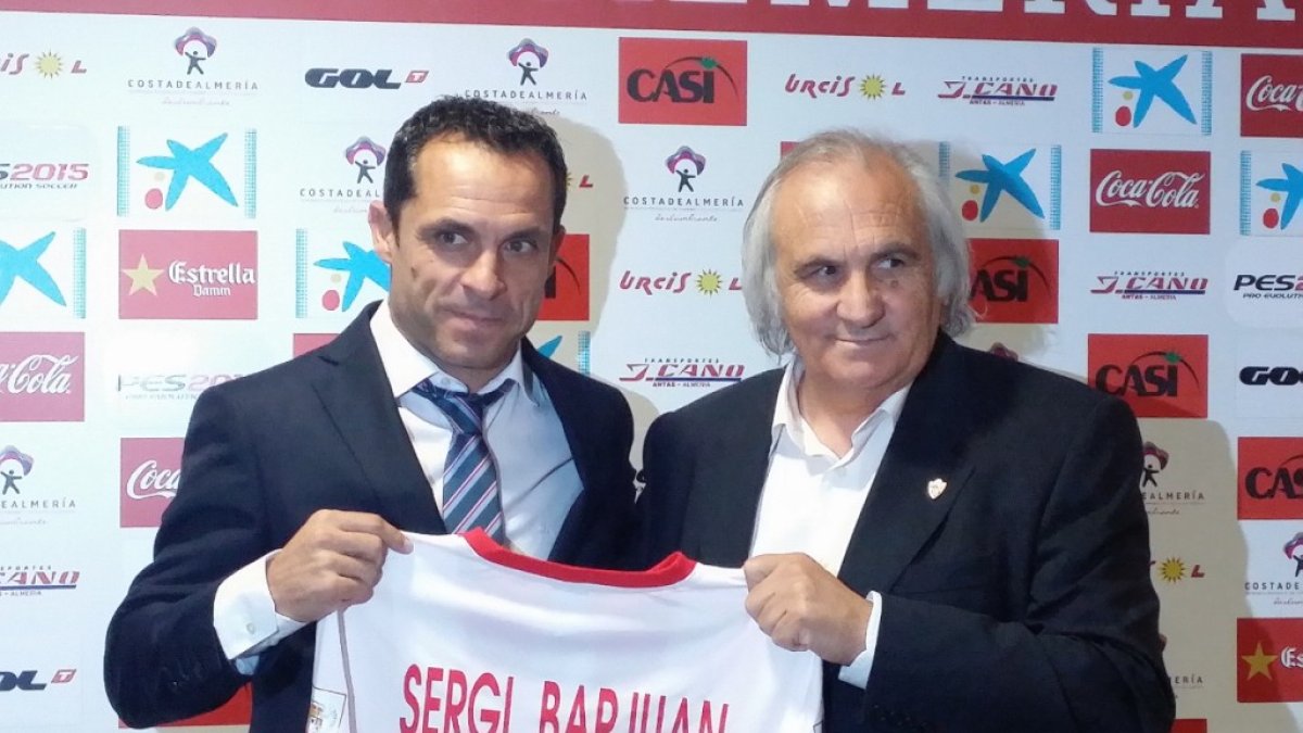 Sergi y Alfonso en la presentación.