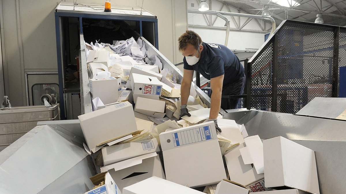 Labores de expurgo en una fase anterior.