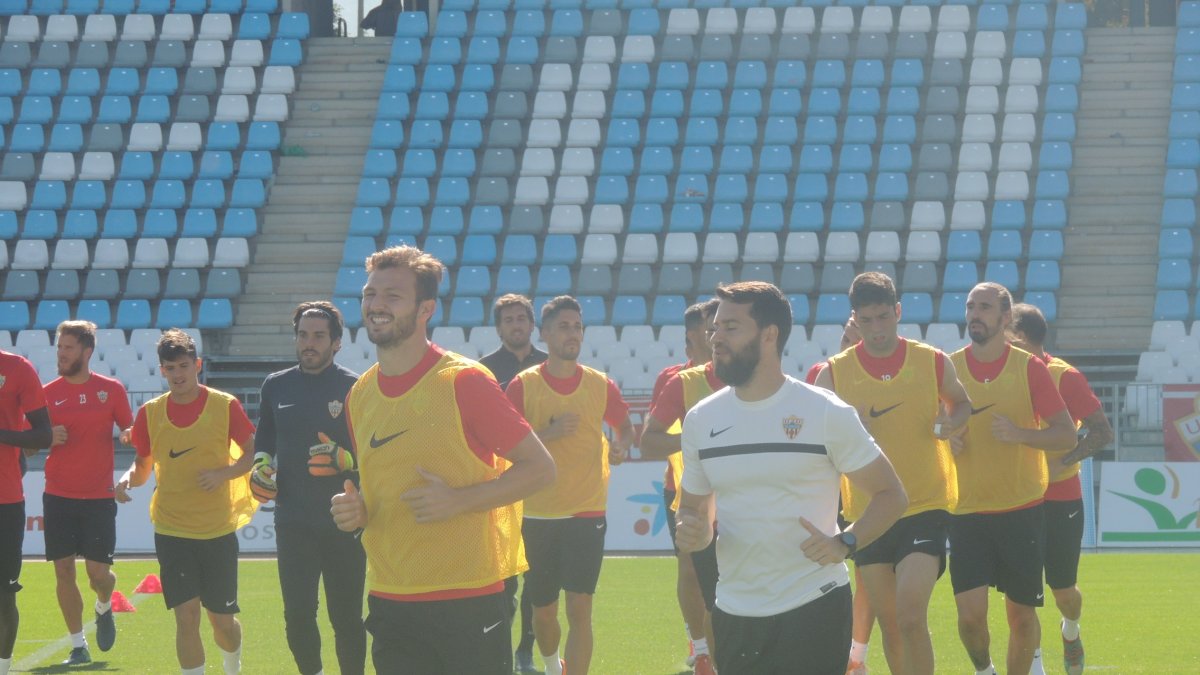 Entrenamiento de este lunes.