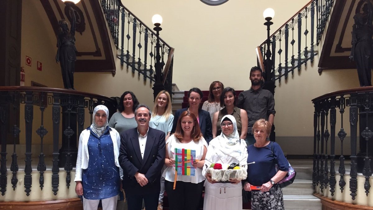 Presentación de los actos del Día de los Museos, con las mujeres de Hilando vidas.