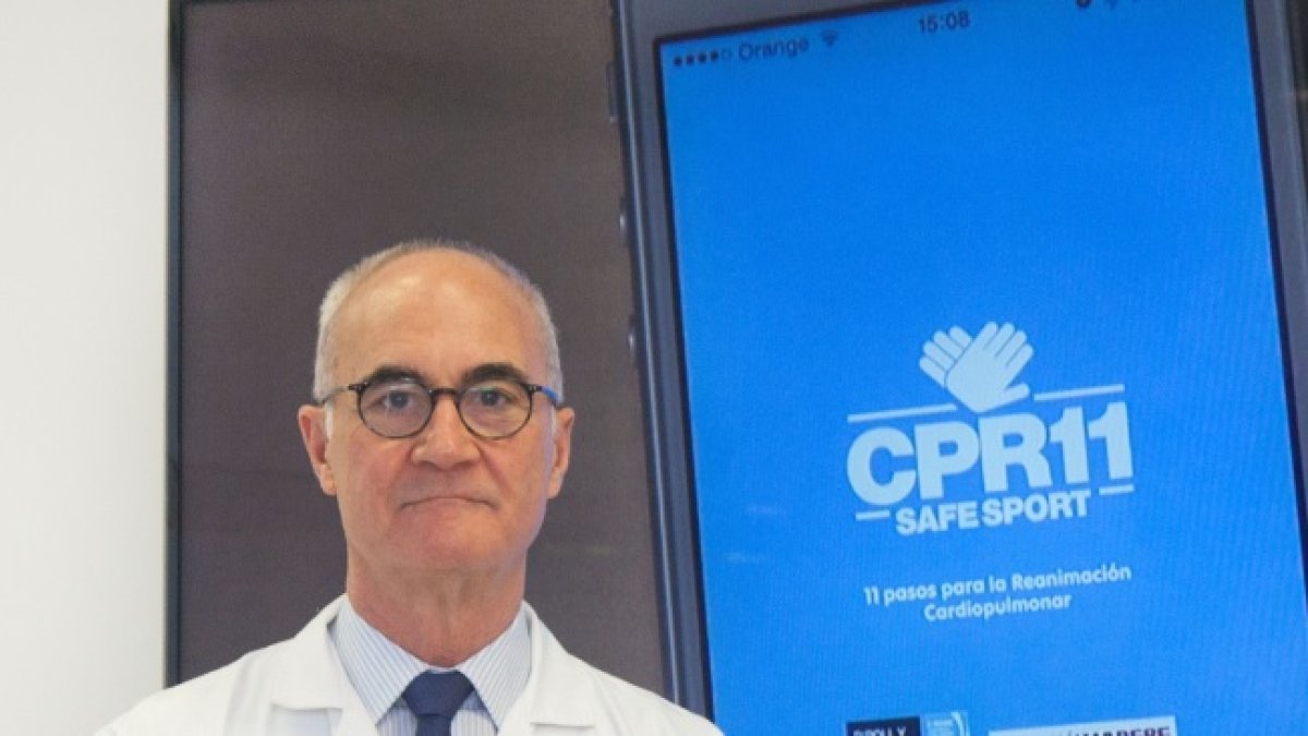 Ripoll y su aplicación CPR11 para salvar vidas.