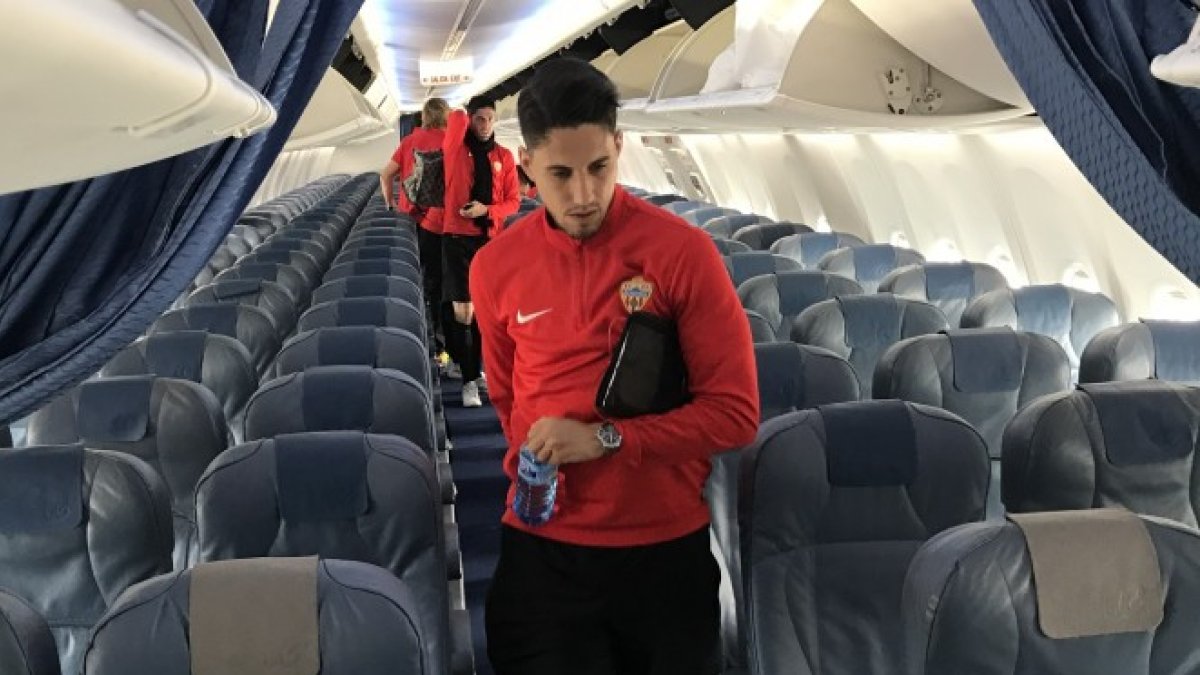 Los rojiblancos regresan en avión de Palma de Mallorca.