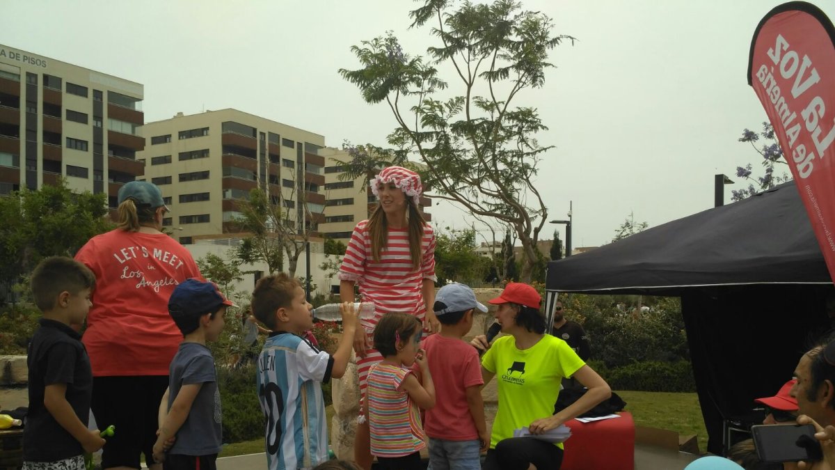 Momento de entrega de los premios.