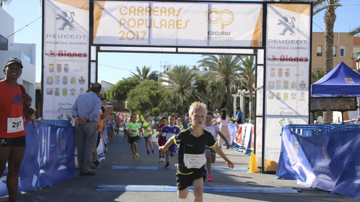 La carrera de niños.