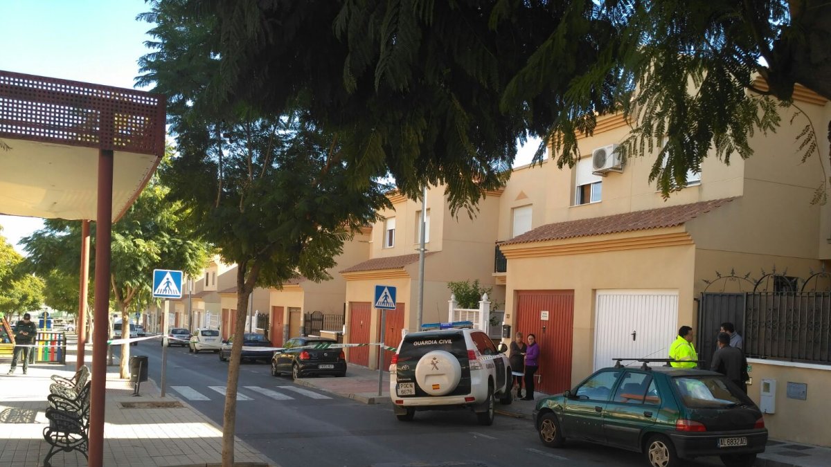 Lugar del crimen en Huércal de Almería
