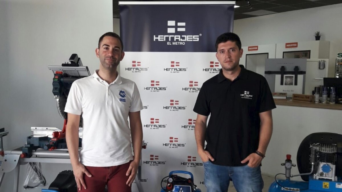 Sergio Domínguez con Carlos Oller.