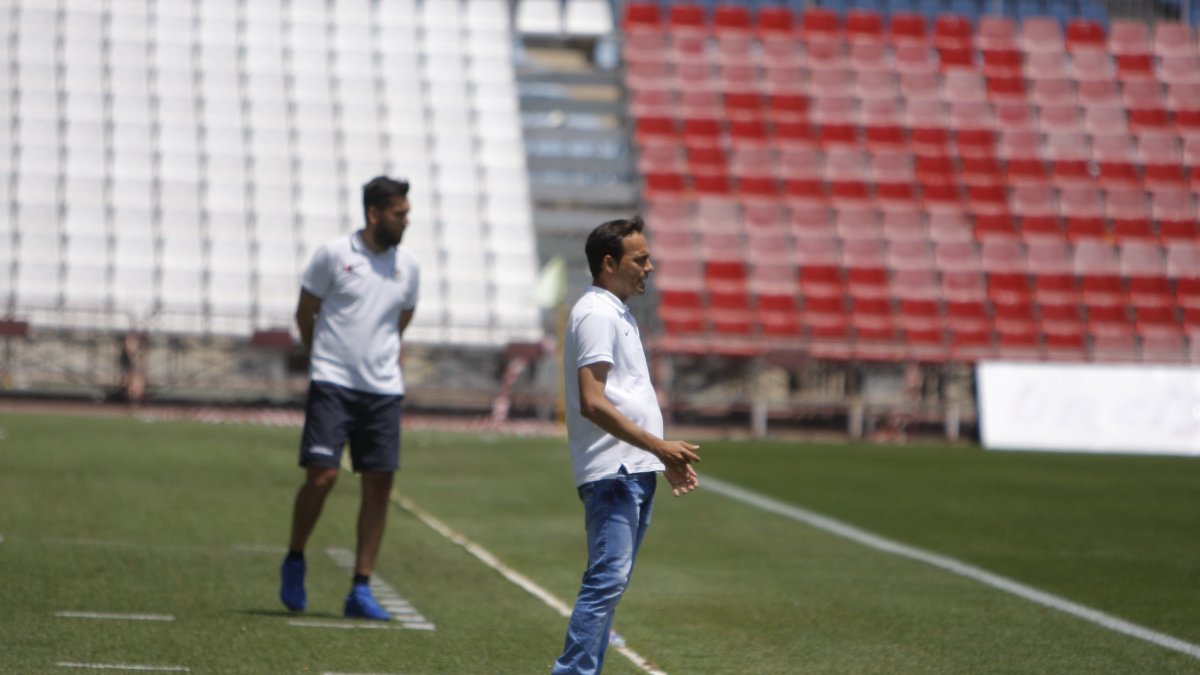 Fran Fernández en la banda.