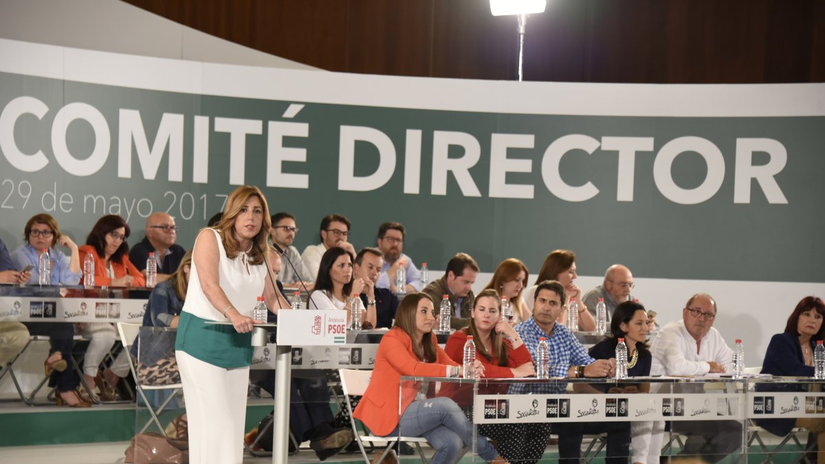 Díaz, en el Comité Director del PSOE-A.