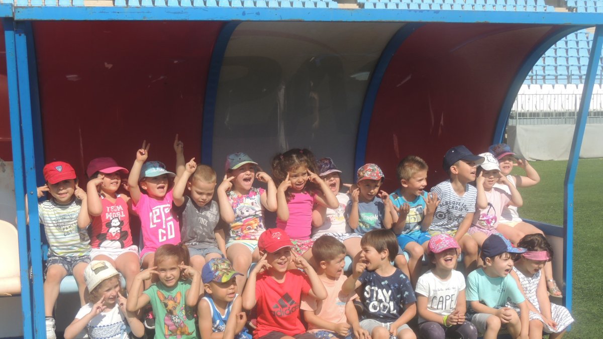 Los peques del Colegio Indalo.