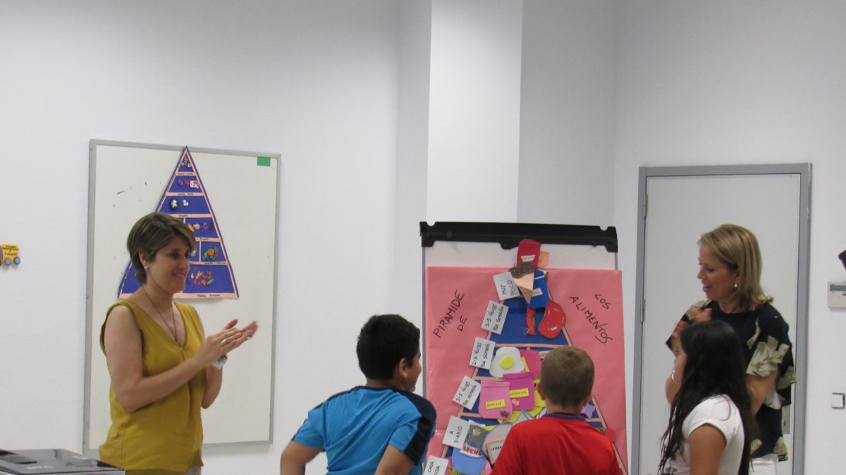 Desarrollo del taller de alimentación saludable.