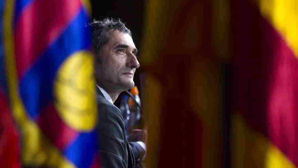 Valverde en su presentación.