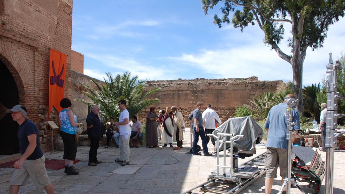 Rodaje cinematográfico en la Alcazaba.