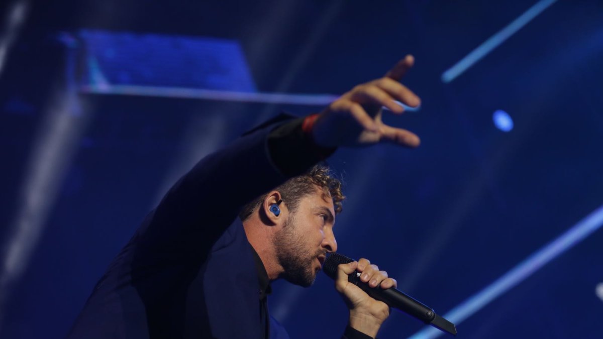 Un momento del concierto de esta noche.