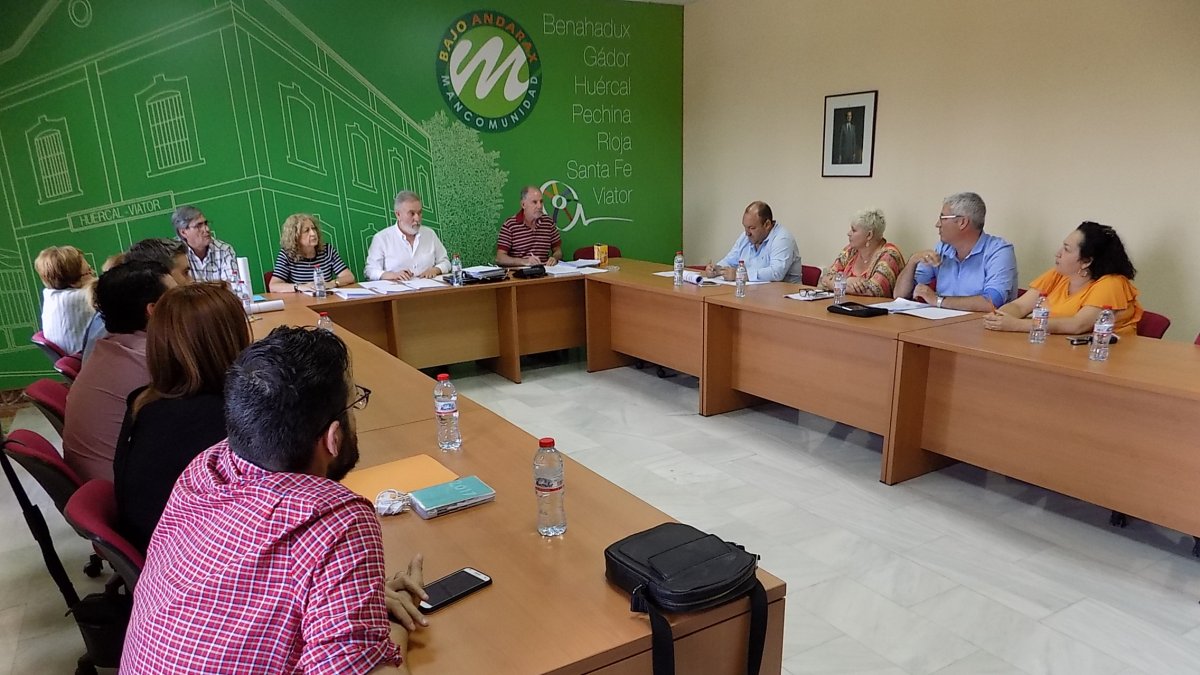 Reunión del Pleno de la Junta Gestora de la Mancomunidad del Bajo Andarax.