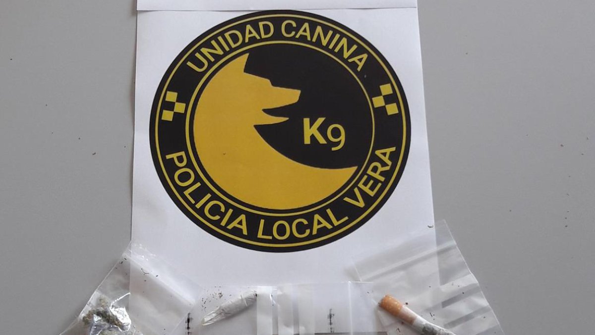 Drogas intervenidas en una de las actuaciones de la unidad canina.