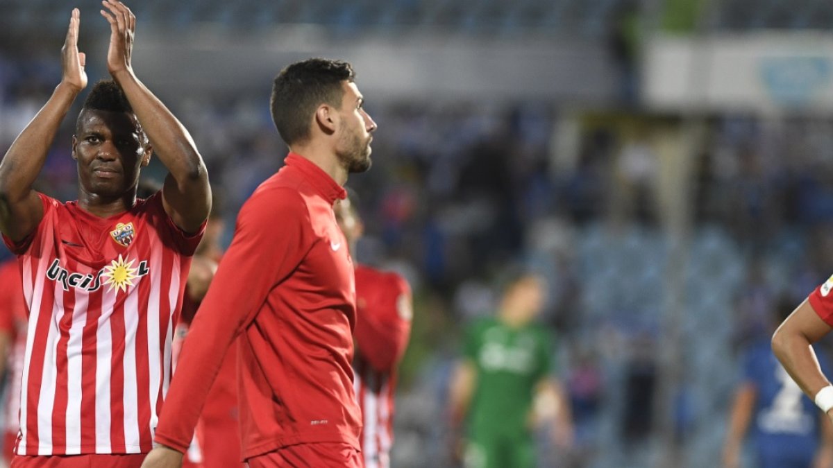 Kaly Puertas, al final del partido en Getafe.