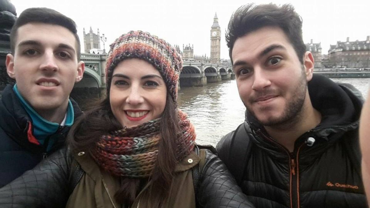 La almeriense Arancha Cid en el Westminster Brigde