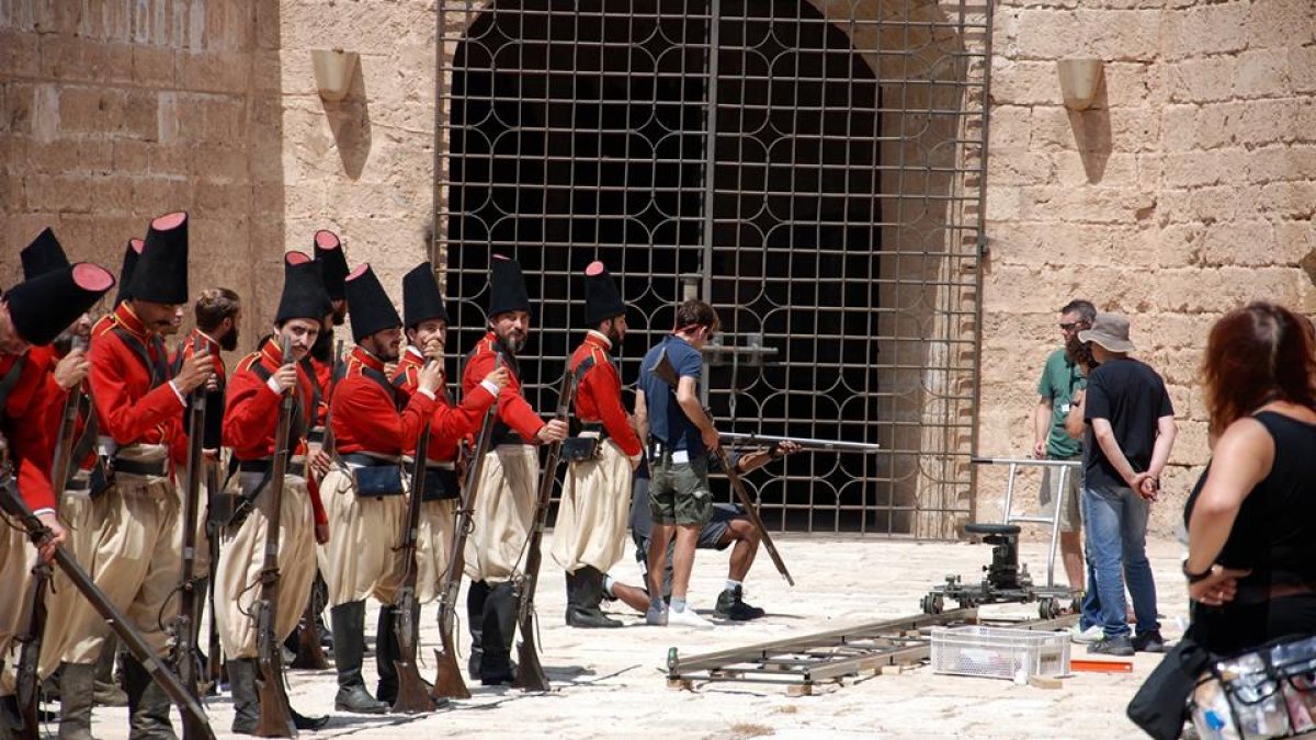 Rodaje del documental, ayer. (Facebook Conjunto Monumental de la Alcazaba)